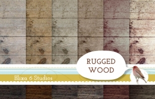 Rugged Wood Digital Textures