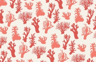 Aquatic Coral Patterned Digital