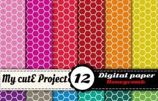 Honeycomb - Digital Paper Pack - 