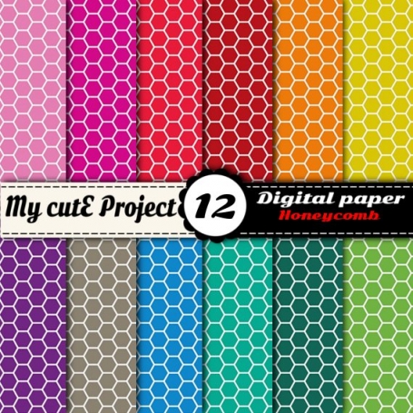 Honeycomb - Digital Paper Pack - 