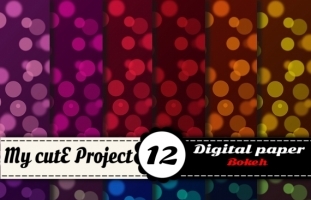 Bokeh - Digital Paper Pack -  12