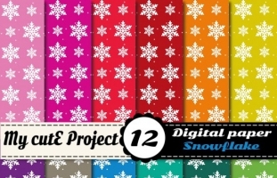 Snowflake - Digital Paper Pack -