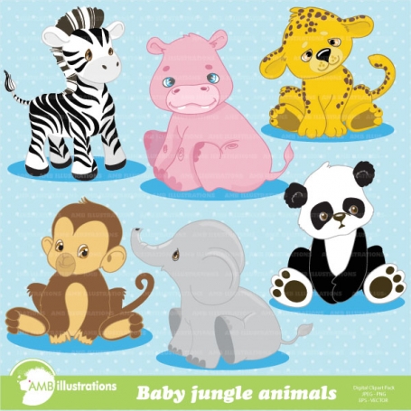 Jungle animal babies