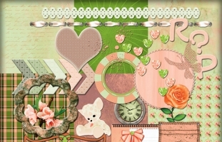 Reach for Peach digital scrapkit