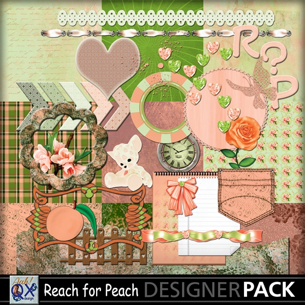 Download Reach for Peach digital scrapkit 