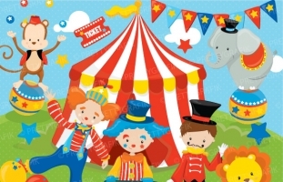 Circus clipart commercial use,