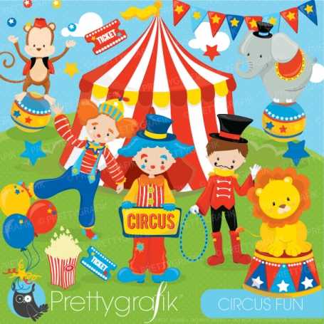 Circus clipart commercial use,