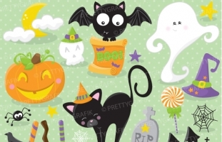 Halloween props clipart - CL698