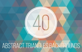 40 Abstract Triangles Backgrounds