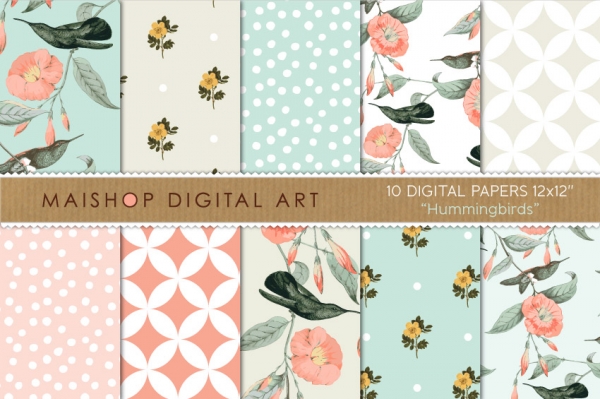 Download Digital Paper - Hummingbirds 