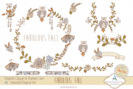 Fabulous Fall Clipart & Vector