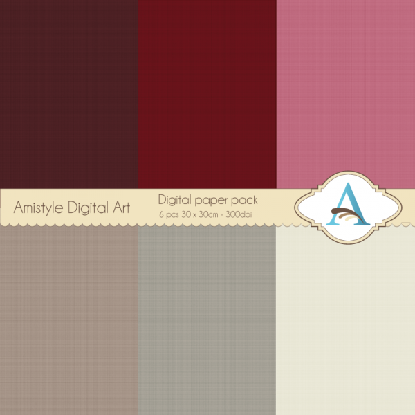 Download Linen - Bordeaux, Mauve, Grey - Digital Paper Pack 