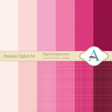 Linen-Pink-Digital Paper Pack