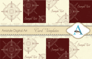 Indian rangoli card templates
