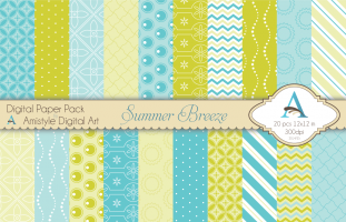 Summer Breeze - Digital Paper Pack