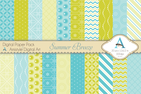 Summer Breeze - Digital Paper Pack