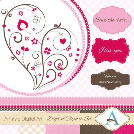 Valentine Clipart and Digital