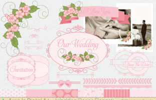 Wedding Clipart, Paper &