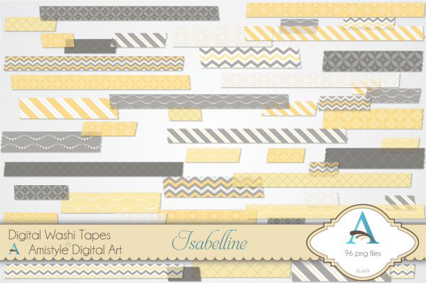 Download Isabelline DIgital Washi Tape Set  