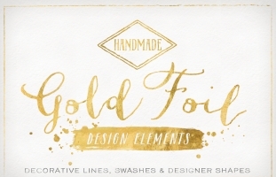 Gold Foil Design Elements