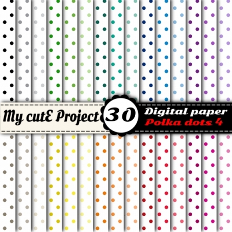 Polka dots 4 - DIGITAL PAPER -