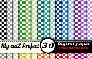  Checkerboard 1 - DIGITAL PAPER -