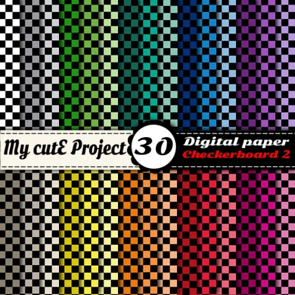 Download Black Checkerboard - Digital Paper - Scrapbooking  