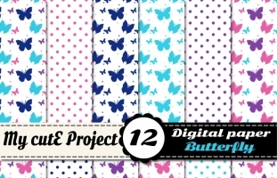 Butterfly & Polka dots -