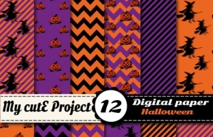 Halloween - DIGITAL Paper -