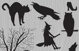 Halloween Silhouette Clip Art