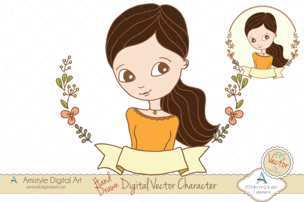 Download Hand Drawn Woman Avatar Profile Clipart & Vector - Dark Brown- 194 