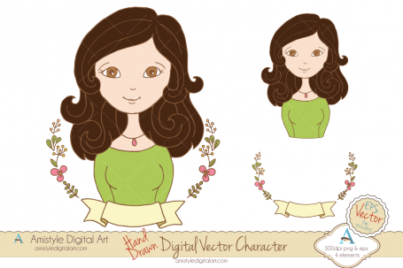Hand Drawn Woman Avatar Profile