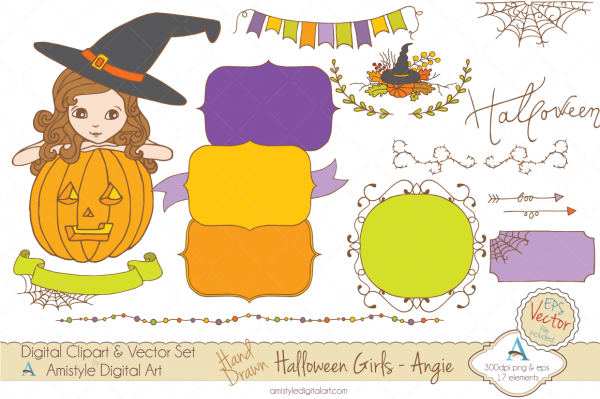 Download Halloween Girl-Angie-Clipart&Vector 