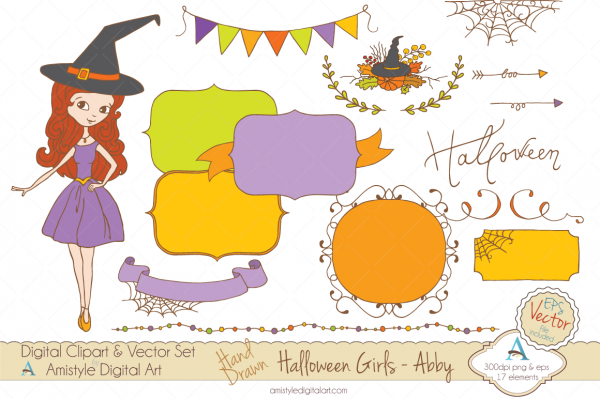 Download Halloween Girl-Abby-Clipart&Vector 