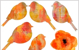 Digital PNG Clipart, Autumn Colors