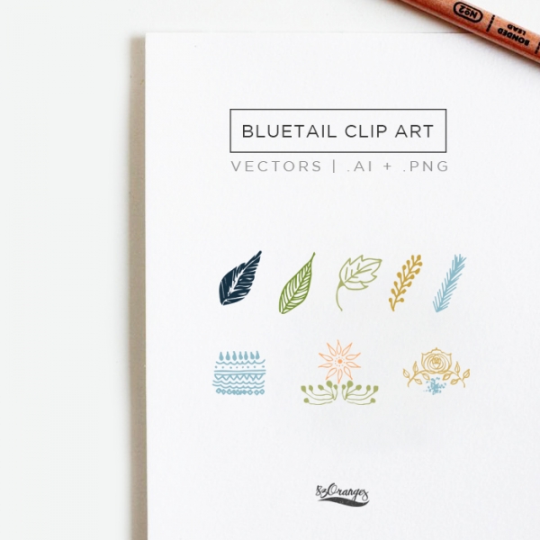 Download Bluetail Hand Drawn Clip Art 