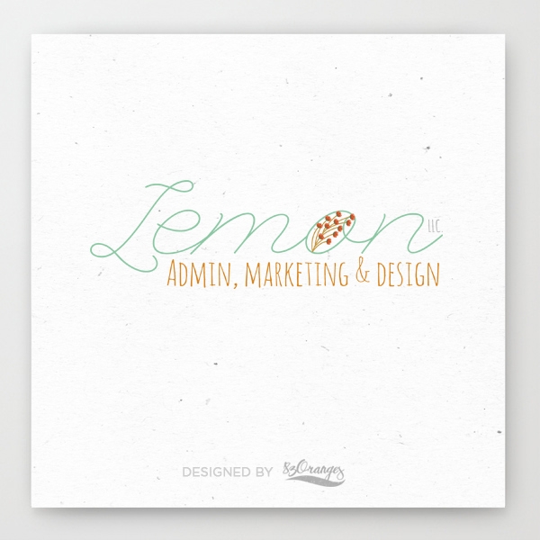 Download Lemon Floral Logo Design Template 