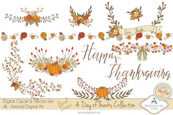 Download A Day of Thanks Collection - Clipart & Vector 