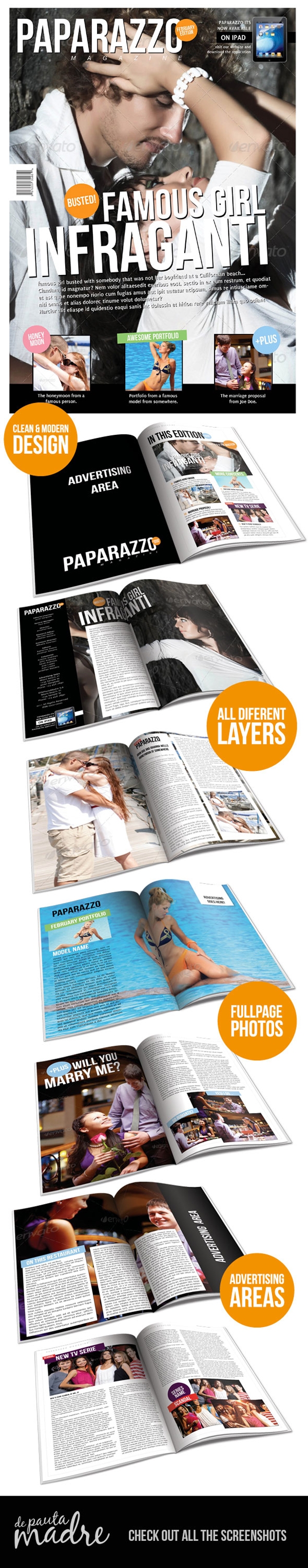 Download Paparazzo Magazine Indesign Template 