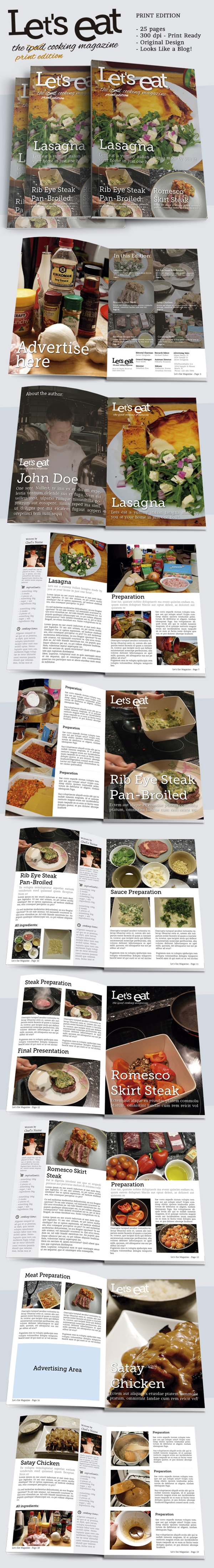 Download Cooking Magazine Indesign Template 