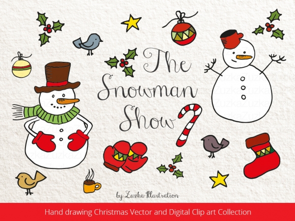 Download The Snowman Show - Christmas Hand Drawing Collection 