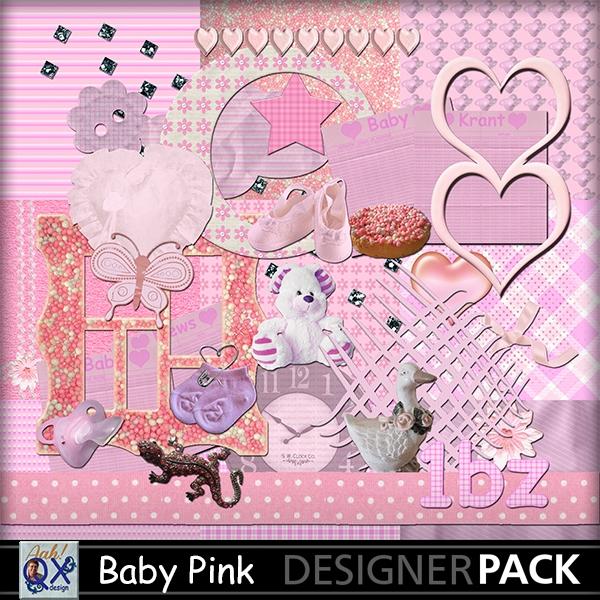 Download Baby Pink - digital scrapkit 