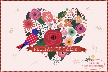 Floral Dreams Clipart