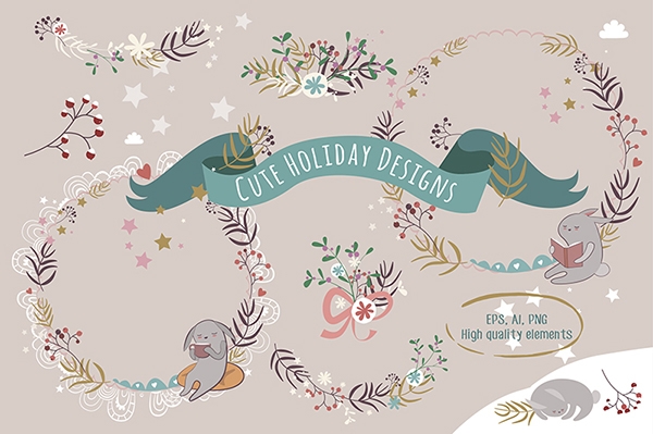 Download Cute holiday designs 