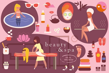 Beauty&Spa illustrations