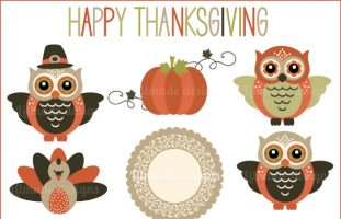 Thanksgiving Clipart, Holiday