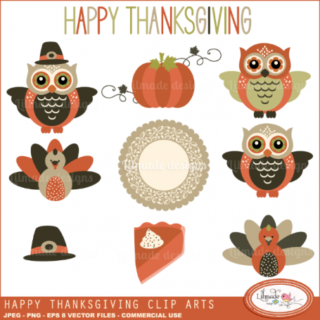 Thanksgiving Clipart, Holiday
