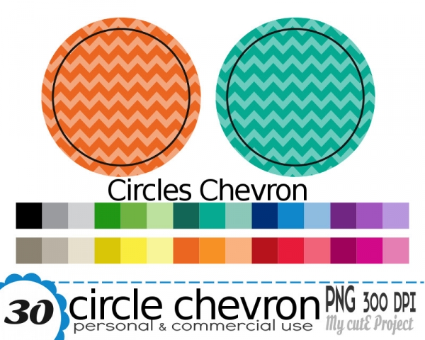 Download Circle chevron - Clipart - 30 colors - 30 PNG files - 300 dpi - Instan 