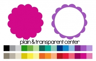 Circle Scalloped plain &