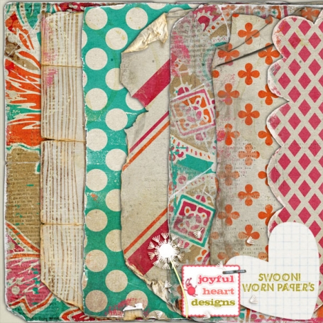 Swoon! {worn papers}